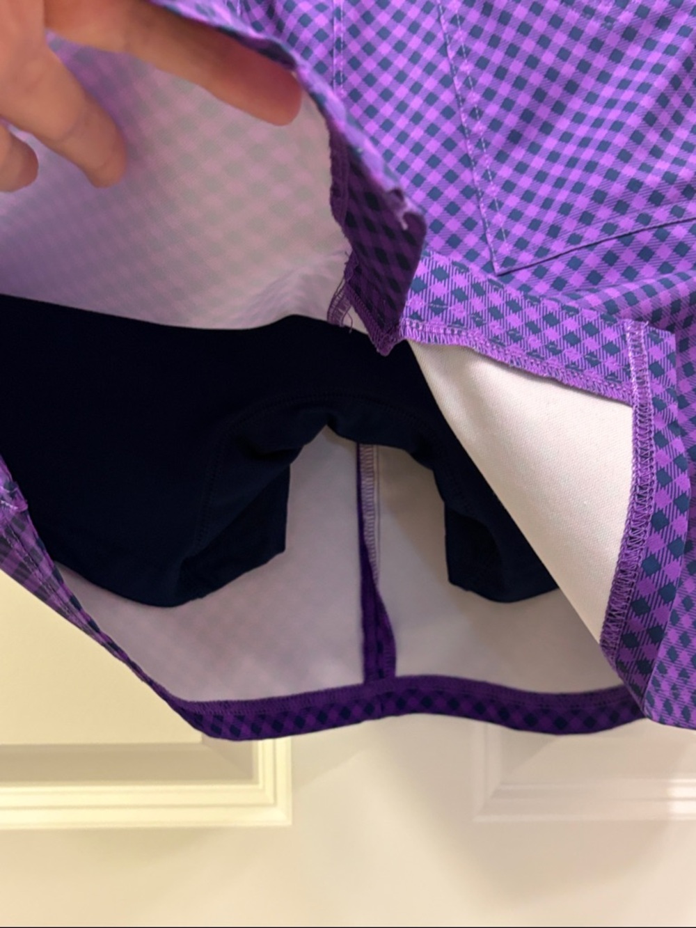 Jofit Purple Checkered Golf Skort with Front Pockets NNT size 6 - Picture 5 of 14